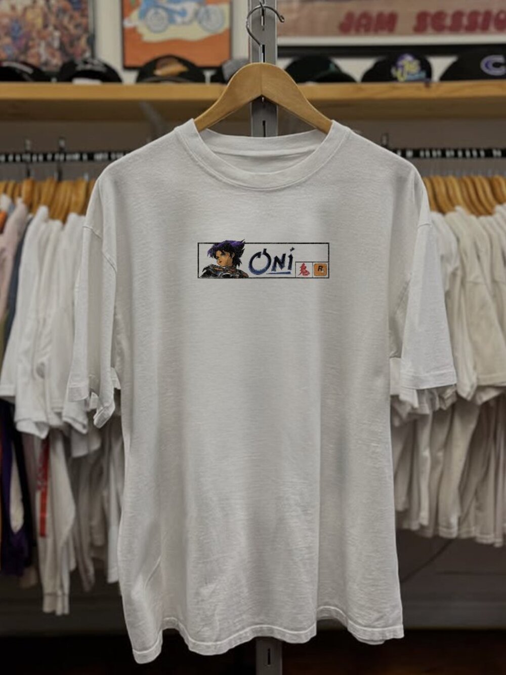 Rare Oni Konoko Washed White Tee